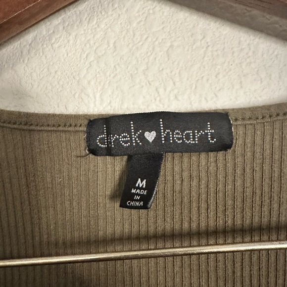 Derek Heart Army Green Body Con Stretch Dress - Picture 2 of 2